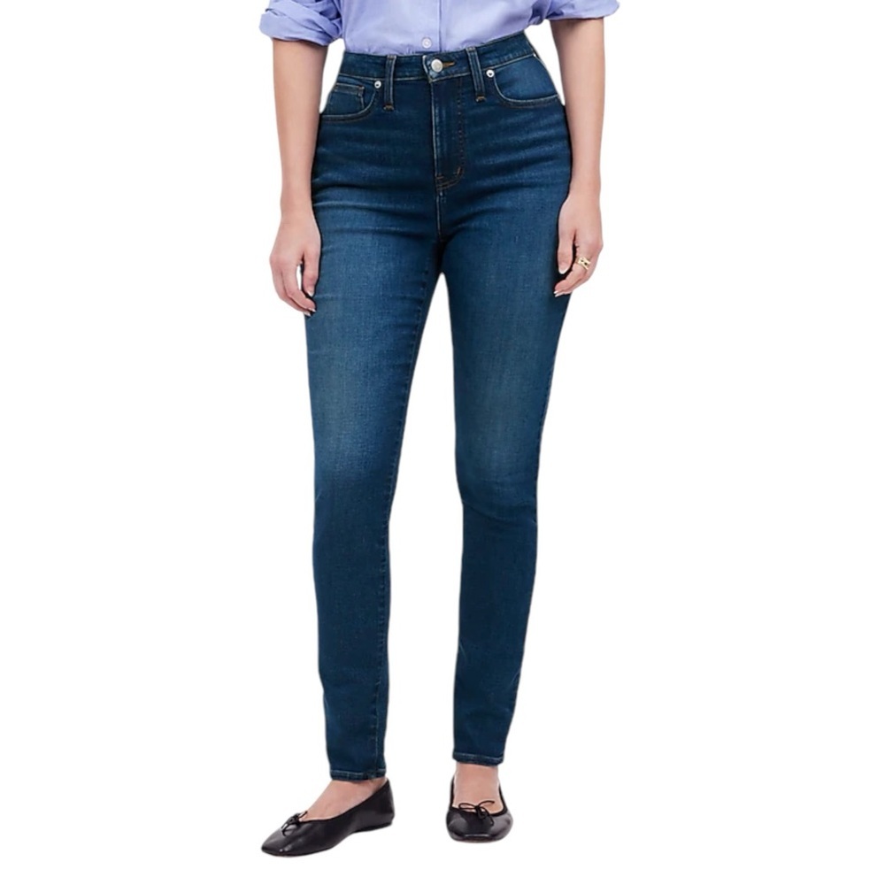 Madewell Curvy High Rise Skinny Jeans Women's 28 Blue Denim Stretch